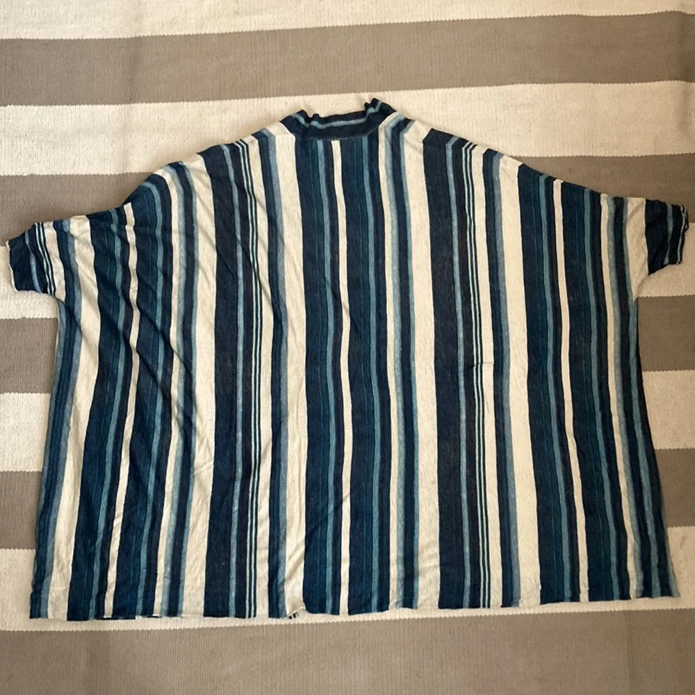 Polo Ralph Lauren Women’s Shawl Striped Open Front Short Sleeve Cardigan  Size S - Picture 8 of 14